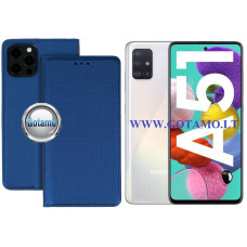 Samsung Galaxy A51 dėklai ir apsauginiai stiklai - Re-Grid magnetinis dėklas Samsung Galaxy A51 telefonui mėlynos spalvos