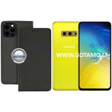 Samsung Galaxy S10e dėklai ir apsauginiai stiklai - Re-Grid magnetinis dėklas Samsung Galaxy S10e telefonui juodos spalvos