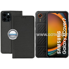 Samsung Galaxy Xcover 7 dėklai ir apsauginiai stiklai - Re-Grid magnetinis dėklas Samsung Galaxy Xcover 7 telefonui juodos spalvos