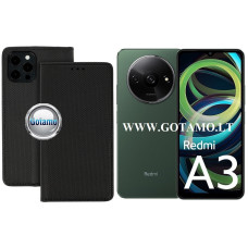 Xiaomi Redmi A3 dėklai ir apsauginiai stiklai - Re-Grid magnetinis dėklas Xiaomi Redmi A3 telefonui juodos spalvos