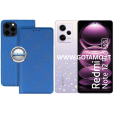 Re-Grid magnetinis dėklas Xiaomi Redmi Note 12 Pro, Xiaomi Poco X5 Pro telefonams mėlynos spalvos