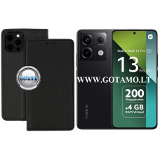 Re-Grid magnetinis dėklas Xiaomi Redmi Note 13 Pro 5G, Xiaomi Poco X6 telefonams juodos spalvos