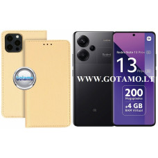 Xiaomi Redmi Note 13 Pro Plus dėklai ir apsauginiai stiklai - Re-Grid magnetinis dėklas Xiaomi Redmi Note 13 Pro Plus telefonui aukso spalvos