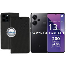 Re-Grid magnetinis dėklas Xiaomi Redmi Note 13 Pro Plus telefonui juodos spalvos
