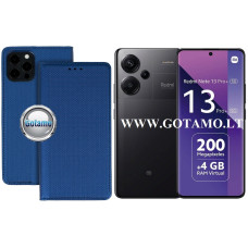Re-Grid magnetinis dėklas Xiaomi Redmi Note 13 Pro Plus telefonui mėlynos spalvos