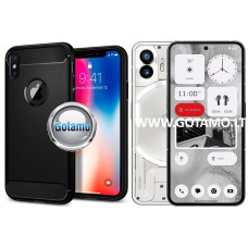 Nothing Phone 2 dėklai ir apsauginiai stiklai - Siege dėklas nugarėlė Nothing Phone 2 mobiliajam telefonui juodos spalvos