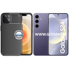 Samsung Galaxy S24 dėklai ir apsauginiai stiklai - Siege2 dėklas nugarėlė Samsung Galaxy S24 mobiliajam telefonui juodos spalvos