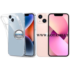 Apple iPhone 13 mini dėklai ir apsauginiai stiklai - Skin silikoninis dėklas 1MM storio Apple iPhone 13 mini telefonui