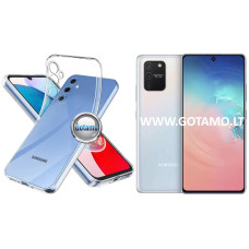Samsung Galaxy S10 Lite dėklai ir apsauginiai stiklai - Skin silikoninis dėklas 1MM storio Samsung Galaxy S10 Lite telefonui