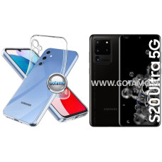 Samsung Galaxy S20 Ultra dėklai ir apsauginiai stiklai - Skin silikoninis dėklas 1MM storio Samsung Galaxy S20 Ultra telefonui