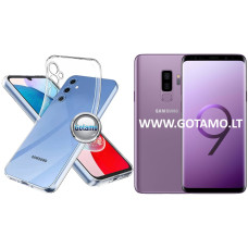 Samsung Galaxy S9+ dėklai ir apsauginiai stiklai - Skin silikoninis dėklas 1MM storio Samsung Galaxy S9+ telefonui