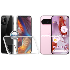 Google Pixel 9, Google Pixel 9 Pro dėklai ir apsauginiai stiklai - Skin silikoninis dėklas 2MM storio Google Pixel 9, Google Pixel 9 Pro telefonams