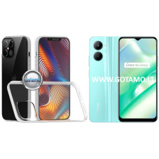 Skin silikoninis dėklas 2MM storio Realme C33, Realme C33 2023 telefonams