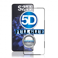 Apsauga ekranui gaubtas grūdintas stiklas Samsung Galaxy S21+ 5G mobiliesiems telefonams juodos spalvos 5D pilnas padengimas klijais Vilnius | Plungė | Plungė