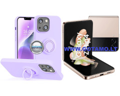 B-Hold dėklas nugarėlė Samsung Galaxy Z Flip 4 telefonui levandų violetinės spalvos