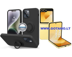 B-Hold dėklas nugarėlė Samsung Galaxy Z Flip 6 telefonui juodos spalvos