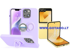 B-Hold dėklas nugarėlė Samsung Galaxy Z Flip 6 telefonui levandų violetinės spalvos