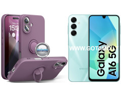 B-Hold Plus dėklas nugarėlė Samsung Galaxy A16, Samsung Galaxy A16 5G telefonams violetinės spalvos