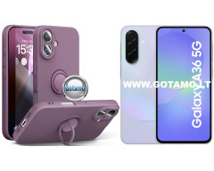 B-Hold Plus dėklas nugarėlė Samsung Galaxy A36 telefonui violetinės spalvos