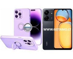 B-Hold Plus dėklas nugarėlė Xiaomi Redmi 13C, Xiaomi Poco C65 telefonams levandų violetinės spalvos