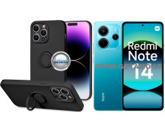 B-Hold Plus dėklas nugarėlė Xiaomi Redmi Note 14 4G telefonui juodos spalvos