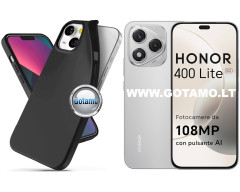 B-matte dėklas nugarėlė Honor 400 Lite telefonui juodos spalvos