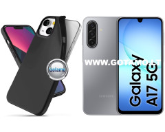 B-matte dėklas nugarėlė Samsung Galaxy A17 telefonui juodos spalvos