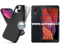 B-matte dėklas nugarėlė Samsung Galaxy Xcover 5 telefonui juodos spalvos