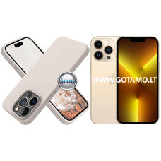 Apple iPhone 13 Pro dėklai ir apsauginiai stiklai - B-Soft dėklas nugarėlė Apple iPhone 13 Pro telefonui pilkos spalvos