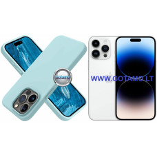 Apple iPhone 14 Pro dėklai ir apsauginiai stiklai - B-Soft dėklas nugarėlė Apple iPhone 14 Pro telefonui mėtinės spalvos