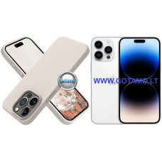 Apple iPhone 14 Pro dėklai ir apsauginiai stiklai - B-Soft dėklas nugarėlė Apple iPhone 14 Pro telefonui pilkos spalvos
