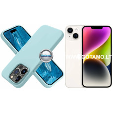 B-Soft dėklas nugarėlė Apple iPhone 14 telefonui mėtinės spalvos