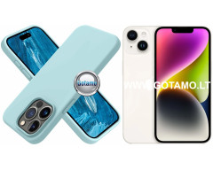 B-Soft dėklas nugarėlė Apple iPhone 14 telefonui mėtinės spalvos