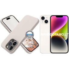 B-Soft dėklas nugarėlė Apple iPhone 14 telefonui pilkos spalvos