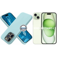 Apple iPhone 15 Plus dėklai ir apsauginiai stiklai - B-Soft dėklas nugarėlė Apple iPhone 15 Plus telefonui mėtinės spalvos