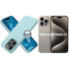 Apple iPhone 15 Pro Max dėklai ir apsauginiai stiklai - B-Soft dėklas nugarėlė Apple iPhone 15 Pro Max telefonui mėtinės spalvos