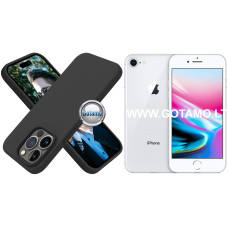 Apple iPhone 7 8 SE (2020) dėklai ir apsauginiai stiklai - B-Soft dėklas nugarėlė Apple iPhone 7, Apple iPhone 8, Apple iPhone SE (2020) telefonams juodos spalvos