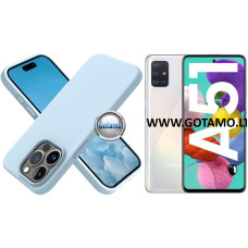 Samsung Galaxy A51 dėklai ir apsauginiai stiklai - B-Soft dėklas nugarėlė Samsung Galaxy A51 telefonui šviesiai mėlynos spalvos