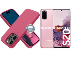 B-Soft dėklas nugarėlė Samsung Galaxy S20 telefonui bordo spalvos