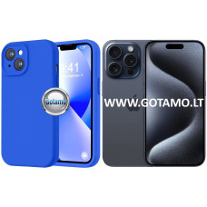 Apple iPhone 15 Pro dėklai ir apsauginiai stiklai - B-Soft Plus dėklas nugarėlė Apple iPhone 15 Pro mobiliajam telefonui mėlynos spalvos