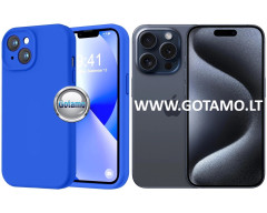 B-Soft Plus dėklas nugarėlė Apple iPhone 15 Pro mobiliajam telefonui mėlynos spalvos