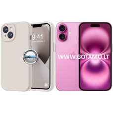 Apple iPhone 16 dėklai ir apsauginiai stiklai - B-Soft Plus dėklas nugarėlė Apple iPhone 16 mobiliajam telefonui pilkos spalvos
