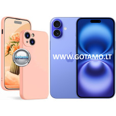Apple iPhone 16 Plus dėklai ir apsauginiai stiklai - B-Soft Plus dėklas nugarėlė Apple iPhone 16 Plus mobiliajam telefonui šviesiai oranžinės spalvos