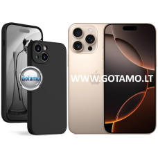 Apple iPhone 16 Pro Max dėklai ir apsauginiai stiklai - B-Soft Plus dėklas nugarėlė Apple iPhone 16 Pro Max mobiliajam telefonui juodos spalvos