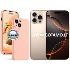 Apple iPhone 16 Pro Max dėklai ir apsauginiai stiklai - B-Soft Plus dėklas nugarėlė Apple iPhone 16 Pro Max mobiliajam telefonui šviesiai oranžinės spalvos