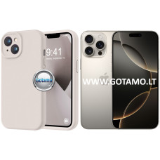 Apple iPhone 16 Pro dėklai ir apsauginiai stiklai - B-Soft Plus dėklas nugarėlė Apple iPhone 16 Pro mobiliajam telefonui pilkos spalvos