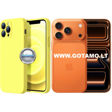 B-Soft Plus dėklas nugarėlė Apple iPhone 17 Pro, citruso geltonas