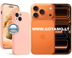B-Soft Plus dėklas nugarėlė Apple iPhone 17 Pro, šviesiai oranžinis