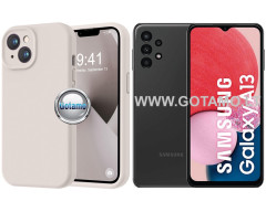 B-Soft Plus dėklas nugarėlė Samsung Galaxy A13 mobiliajam telefonui pilkos spalvos