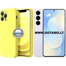 B-Soft Plus dėklas Samsung Galaxy S25 FE, citruso geltonas B-Soft Plus dėklas Samsung Galaxy S25 FE, citruso geltonas